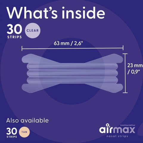 Airmax Nasal strips - nosní pásky 30 kusů