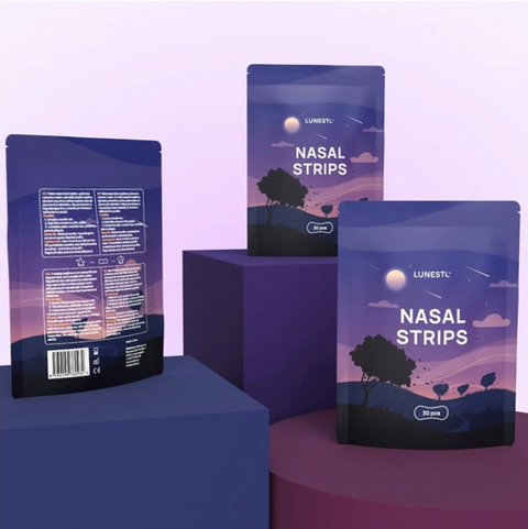 Nosní pásky Lunesto: tělová barva - 30 ks